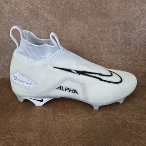 Nike Football Cleats Alpha Menace Elite 3 Pure Platinum White Sz 11.5 CT6648-109